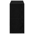 vidaXL Stojany na topánky 2 ks stohovateľné čierny dub 60x30x30,5 cm
