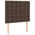 vidaXL Čelo postele hnedé 90x5x118/128 cm umelá koža
