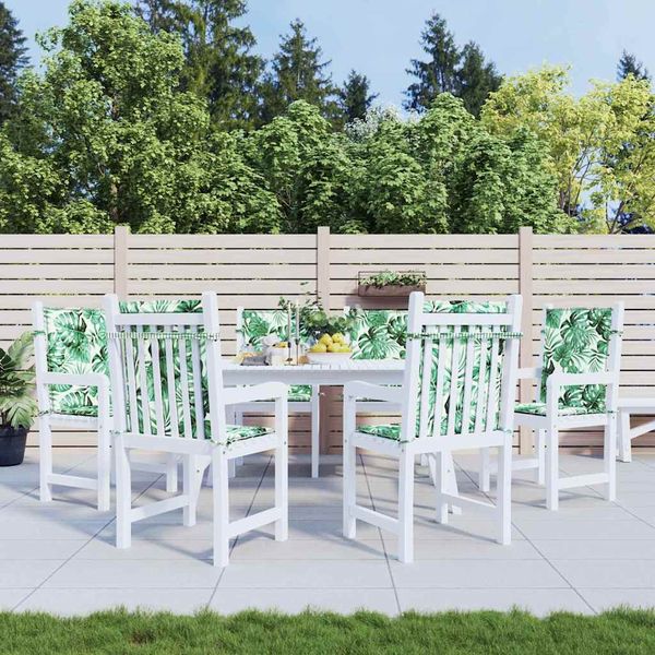 vidaXL Operné vankúše List 6 pcs Vzor listov 100 x 50 x 3 cm