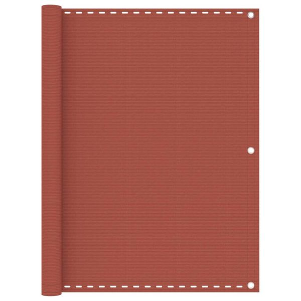 vidaXL Balkónová markíza tehlovočervená 120x500 cm HDPE