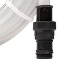 VidaXL sacia hadica s PVC konektormi Transparent 1" 10 m PVC