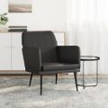 vidaXL Kreslo čierne 61x78x80 cm umelá koža