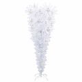 vidaXL Umelý vianočný stromček s 150 LED-i Biela 120 cm PVC a oceľ