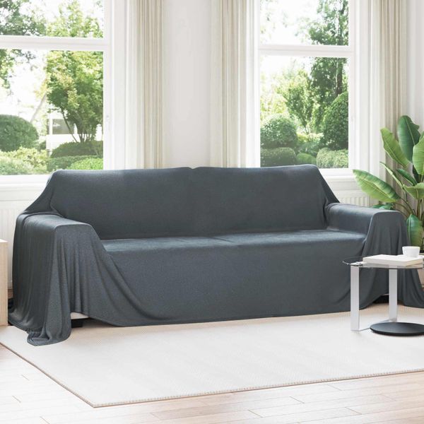 vidaXL Prikrývky na hodenie 6 pcs Tmavo šedá 350 x 270 cm Flís