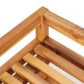 vidaXL Regál na topánky s 5 policami 95x26x80 cm masívne akáciové drevo