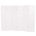 vidaXL Skladací paraván so 6 panelmi, japonský štýl 240x170 cm, biely