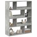 vidaXL Deliaca stena betónová sivá 100x33x125,5 cm kompozitné drevo