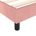 vidaXL Posteľný rám s boxspringom ružový 160x200 cm zamat