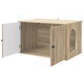 vidaXL Mačka Dom Sonoma 85 x 55 x 50,5 cm Kompozitné drevo