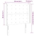 vidaXL Čelo postele so záhybmi tmavozelený 103x16x118/128 cm zamat