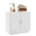 vidaXL Komoda lesklá biela 80x40x75 cm spracované drevo