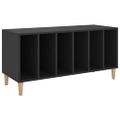 vidaXL Skrinka na platne čierna 100x38x48 cm kompozitné drevo