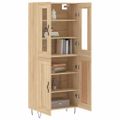 vidaXL Vysoká skrinka dub sonoma 69,5x34x180 cm spracované drevo