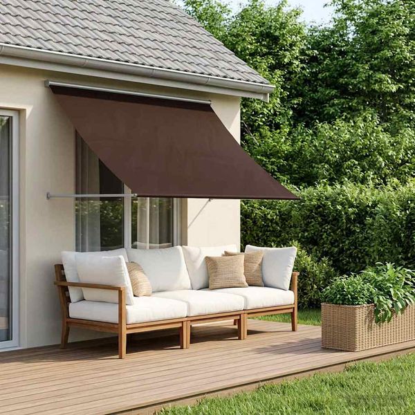 vidaXL Markíza Hnedá 200 x 150 cm 180 g / m² polyester s PU povrchom