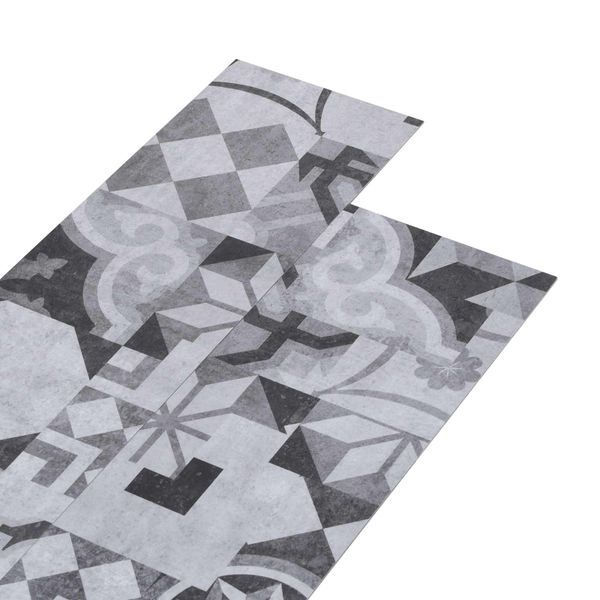 vidaXL Samolepiaca podlahová doska 32 pcs Šedý vzor 4,46 m² PVC