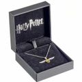 Strieborný náhrdelník Harry Potter - Zlatonka s kryštálmi (Ag 925)