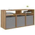 vidaXL Nízka skriňa 87 x 27,5 x 43 cm Remeselný dub