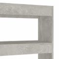 vidaXL Knižnica/deliaca stena betónová sivá 100x30x135 cm