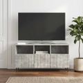 vidaXL TV skrinka Betónovo sivá 102 x 34,5 x 50 cm Kompozitné drevo