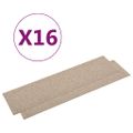 vidaXL Kobercové podlahové dlaždice 16 ks 4 m² 25x100 cm bledobéžové