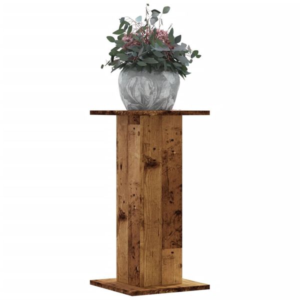 vidaXL Stojany na rastliny 2 ks staré drevo 30x30x60 cm kompoz. drevo