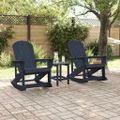 vidaXL Adirondack hojdacie kreslá 2 ks Námornícka modrá HDPE