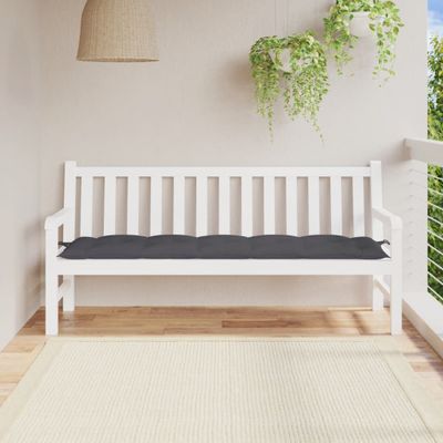 vidaXL Podložka na záhradnú lavičku 180x50x7 cm, oxfordská látka