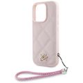 Karl Lagerfeld HC Quilted PU Initial Logo & Chain Strap puzdro pre iPhone 16 Pro ružové
