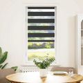vidaXL Zebra roleta čierna 65x150 cm šírka látky 60,9 cm polyester