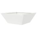 vidaXL Záhradný kvetináč 5 ks Biela 40 x 40 x 15 cm