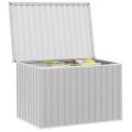 vidaXL Záhradný úložný box, sivý 149x99x93 cm