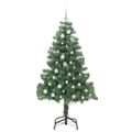vidaXL Vianočný stromček Zelená 150 cm PVC