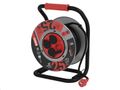 Predlžovací kábel EMOS P084254 PROFI na bubne 25 m / 4 zás. / čierny / guma-neoprén / 230V / 1,5 mm2