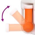vidaXL Integrované kempingové WC biele 24+17 l HDPE a PP