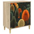 vidaXL Příborník ZAANDAM Tlač lesa 66 x 36,5 x 75 cm Kompozitné drevo