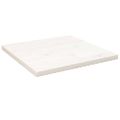 vidaXL Stolová doska biela 40x40x2,5 cm masívna borovica štvorcová
