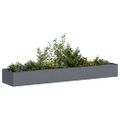 vidaXL Kvetináč antracitový 360x80x40 cm oceľ