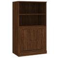 vidaXL Vysoká skrinka hnedý dub 60x35,5x103,5 cm kompozitné drevo