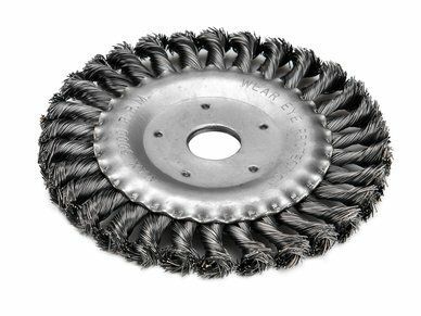 Kartáč radiální copánkový, O 150mm, vlnitý drát S 0,5mm, otvor 22,2mm EXTOL-CRAFT