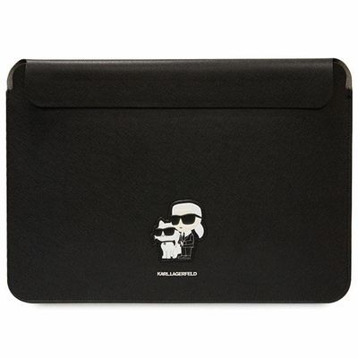 Taška Karl Lagerfeld na notebook 14" KLCS14SAKCPMK čierna Saffiano Karl&Choupette