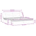 vidaXL Posteľ s matracom Hvar bielo-čierna 200x200 cm umelá koža