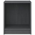 vidaXL Nočné stolíky 2 ks sivé 35,5x33,5x41,5 cm borovicový masív