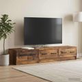 vidaXL TV skrinka 147 x 34,5 x 27 cm Staré drevo Kompozitné drevo