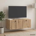 vidaXL Nástenná TV skrinka 78,5 x 41 x 30 cm Dub artisan