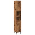 vidaXL Kúpeľňová skrinka Old Wood 30x30x179 cm Engineered Wood