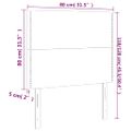 vidaXL Čelo postele čierne 80x5x118/128 cm umelá koža