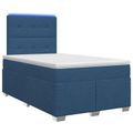 vidaXL Posteľ boxspring s matracom Modrá 120 x 200 cm Látka