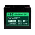 AGM12V50AH-H Green Cell AGM VRLA 12V 50Ah bezúdržbová batéria pre UPS, váhy a karavany (197×166×170