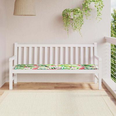 vidaXL Podložka na lavičku Viacfarebný 150 x 50 x 3 cm Oxfordská látka