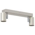 vidaXL Stropné bodové svetlo so bodmi Niklová 26 x 6,5 x 11,5 cm Kov